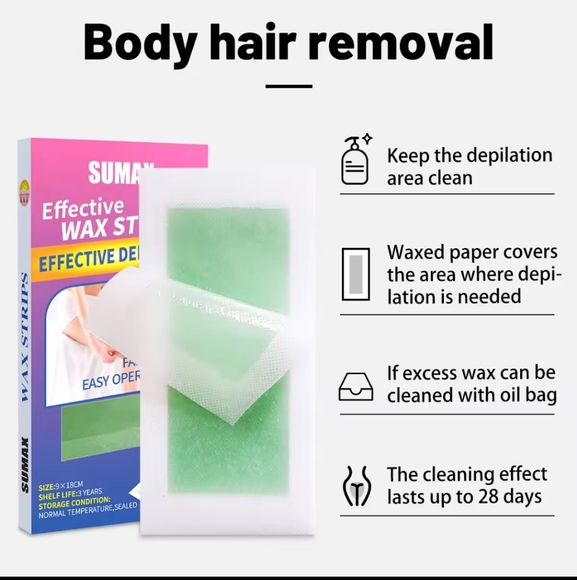 40 Pcs Wax Strips Lip Wax Strips For Women Facial Hair Removal Waxing Strips - Picture 3 of 7